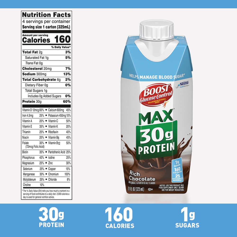How Many Boost Glucose Control Can I Drink A Day BOOST Glucose Control® MAX 30g Protein Nutritional Drink | BOOST®